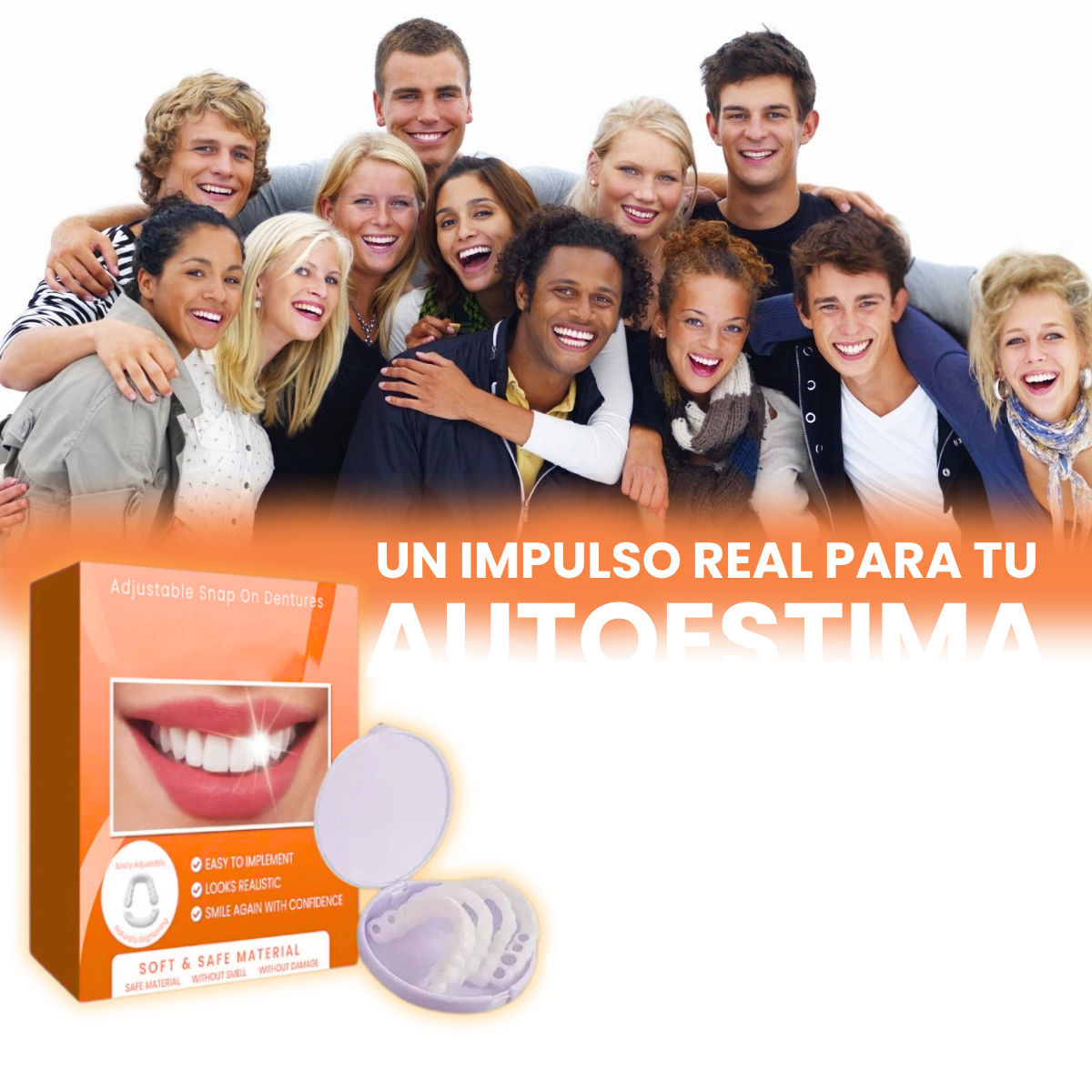 (COMPRA 1 LLEVA 2) Carillas Dentales Snap-On Smile: Tu Sonrisa Perfecta en Segundos, Sin Dentista